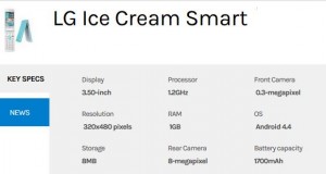 LG Ice Cream Smart Flip Phone With 4G LTE